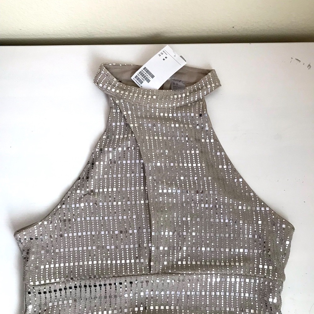 H&M halter crop top NWT sparkle NYE, holiday